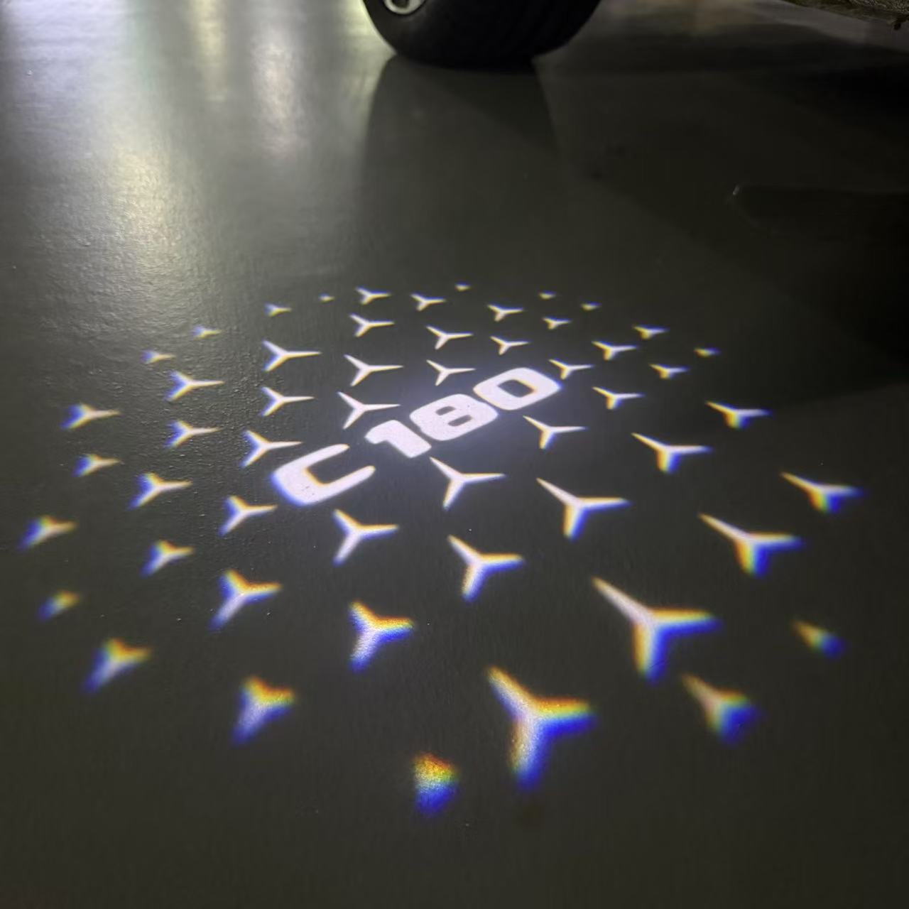 MERCEDES BENZ LOGO PROJECTOT LIGHTS Nr.03 (Menge 1 = 1 Sätze/2 Türleuchten)