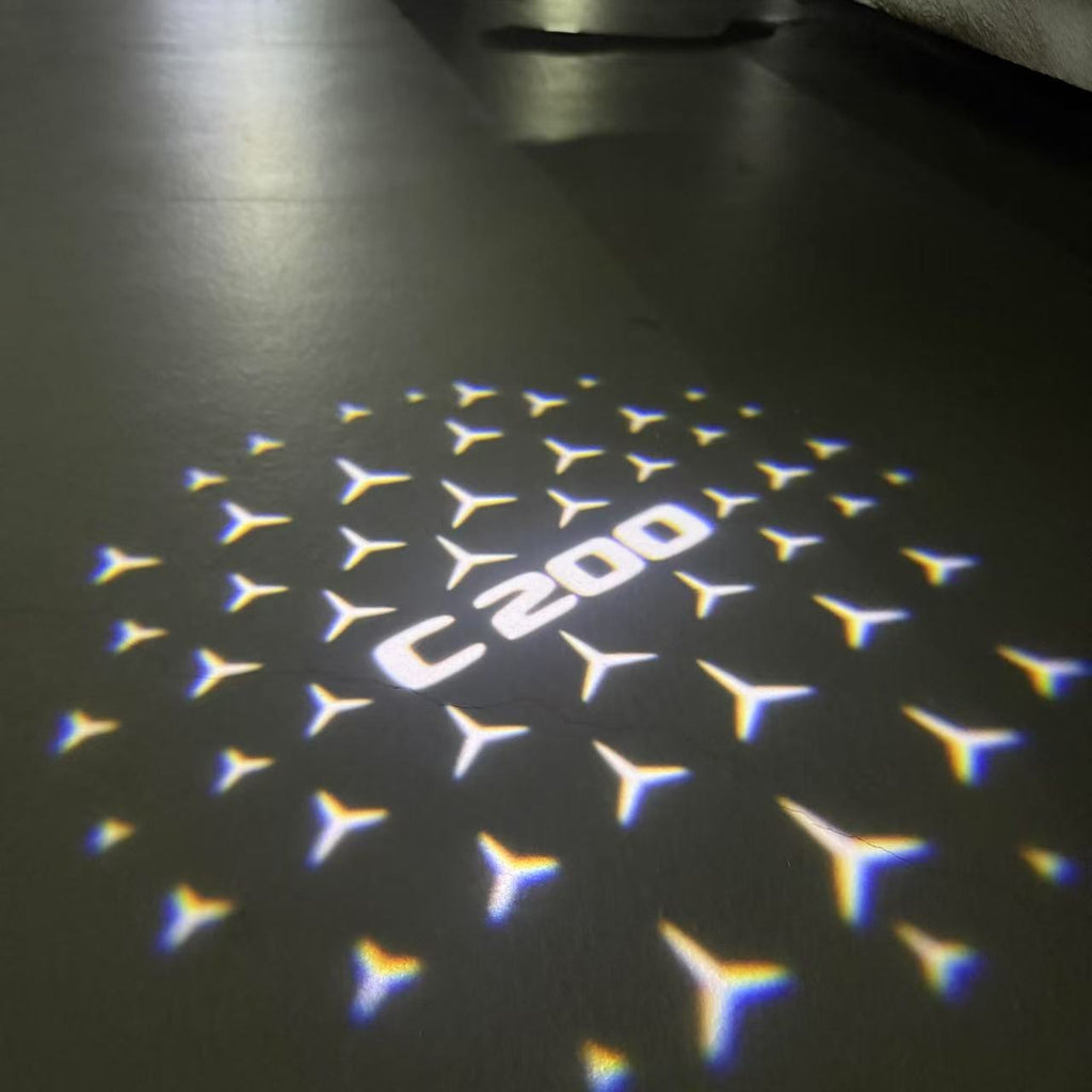 MERCEDES BENZ LOGO PROJECTOT LIGHTS Nr.03 (Menge 1 = 1 Sätze/2 Türleuchten)