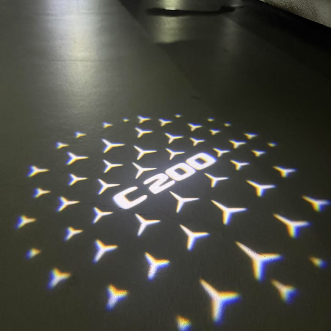 MERCEDES BENZ LOGO PROJECTOT LIGHTS Nr.03 (Menge 1 = 1 Sätze/2 Türleuchten)