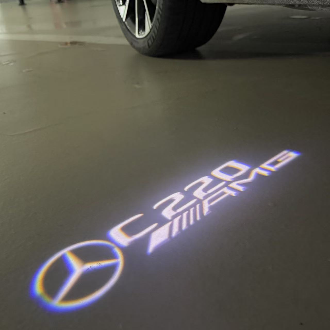 MERCEDES BENZ LOGO PROJECTOT LIGHTS Nr.03 (Menge 1 = 1 Sätze/2 Türleuchten)