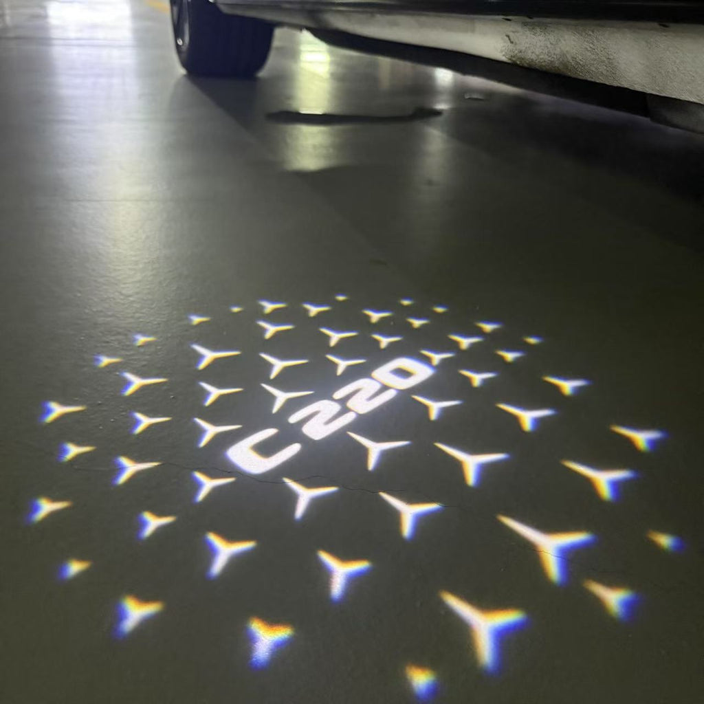 MERCEDES BENZ LOGO PROJECTOT LIGHTS Nr.03 (Menge 1 = 1 Sätze/2 Türleuchten)