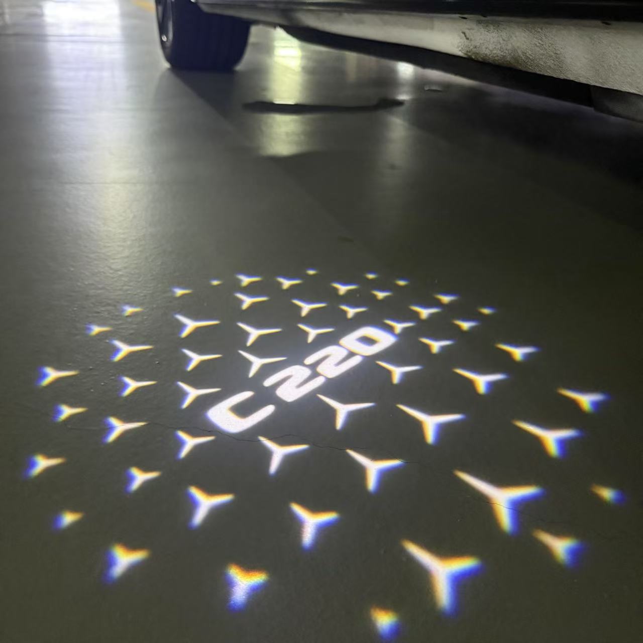 MERCEDES BENZ LOGO PROJECTOT LIGHTS Nr.03 (Menge 1 = 1 Sätze/2 Türleuchten)