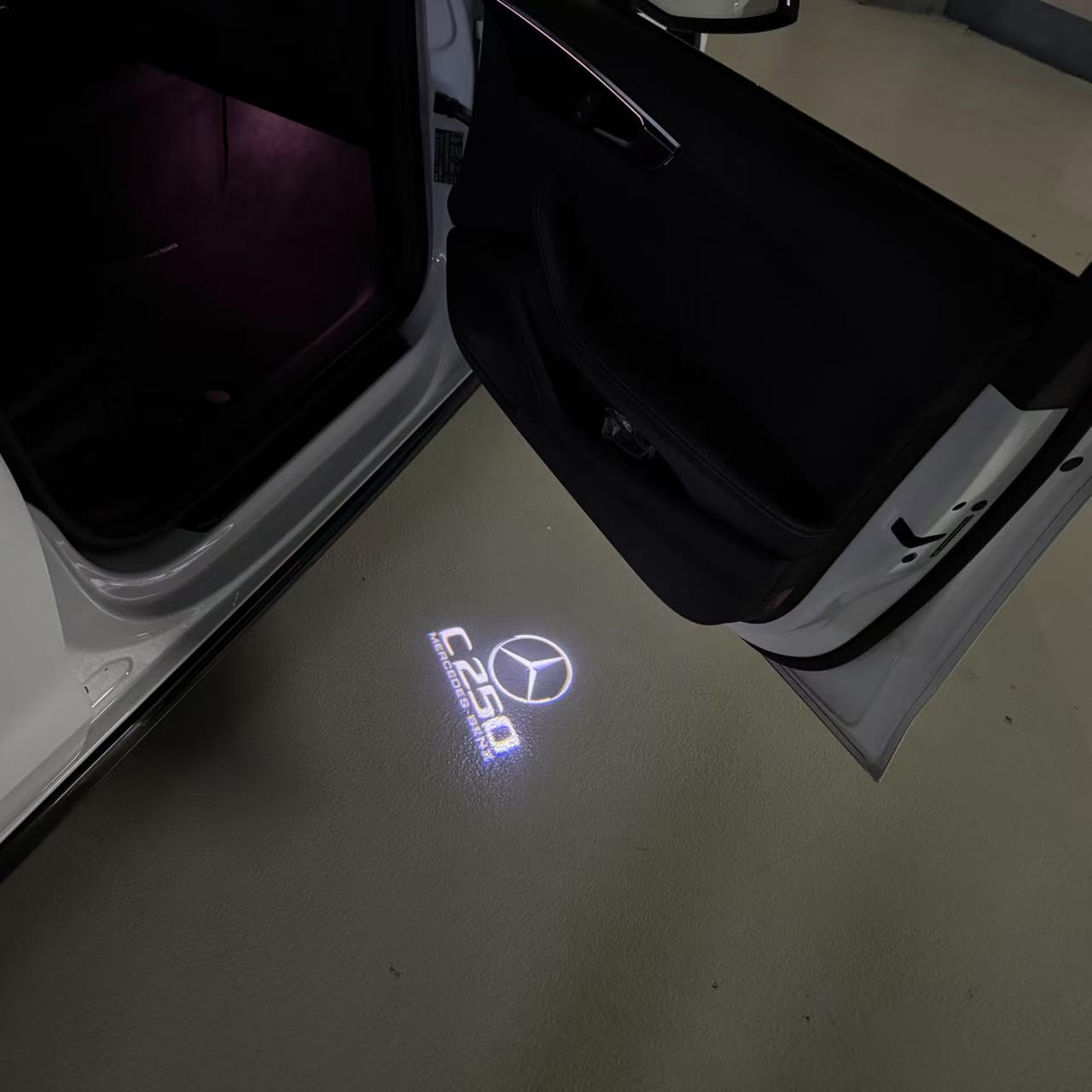 MERCEDES BENZ LOGO PROJECTOT LIGHTS Nr.03 (Menge 1 = 1 Sätze/2 Türleuchten)