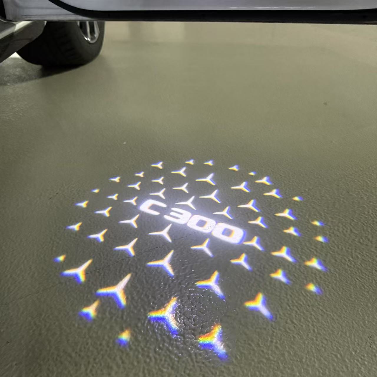 MERCEDES BENZ LOGO PROJECTOT LIGHTS Nr.03 (Menge 1 = 1 Sätze/2 Türleuchten)