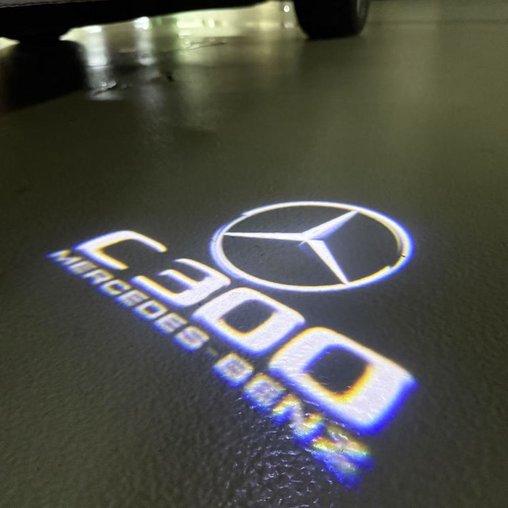LUCI PROIETTORI LOGO MERCEDES BENZ Nr.03 (quantità 1 = 1 set / 2 luci porta)