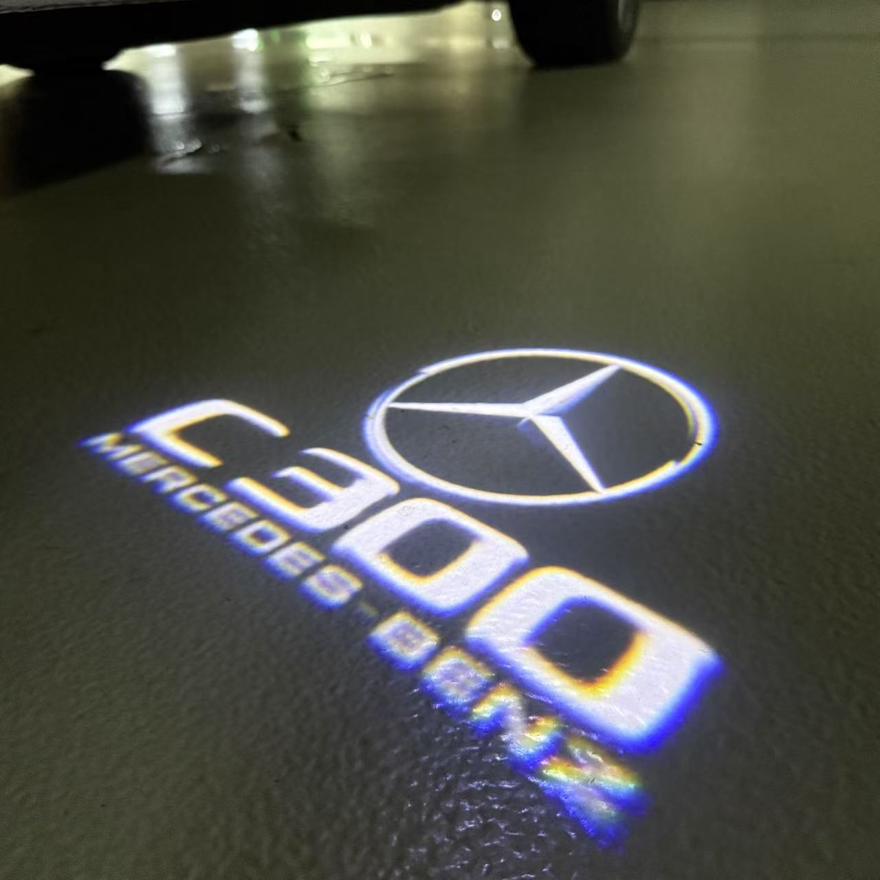 MERCEDES BENZ LOGO PROJECTOT LIGHTS Nr.03 (Menge 1 = 1 Sätze/2 Türleuchten)