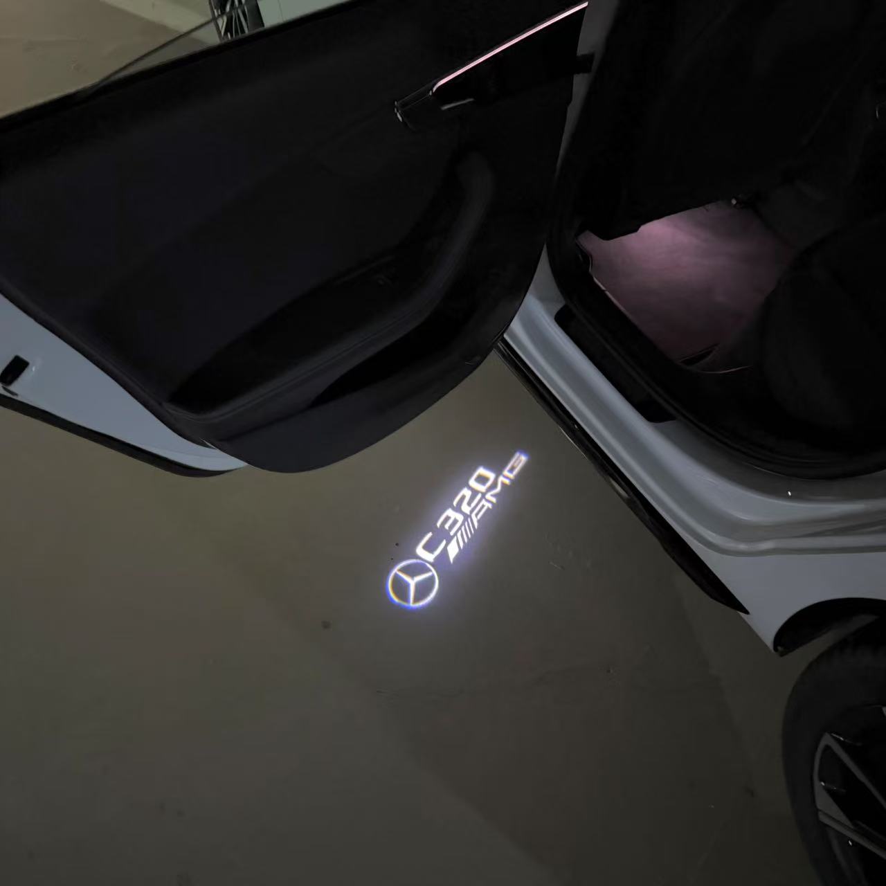 MERCEDES BENZ LOGO PROJECTOT LIGHTS Nr.03 (Menge 1 = 1 Sätze/2 Türleuchten)