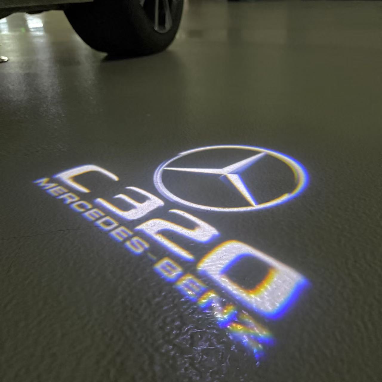MERCEDES BENZ LOGO PROJECTOT LIGHTS Nr.03 (Menge 1 = 1 Sätze/2 Türleuchten)