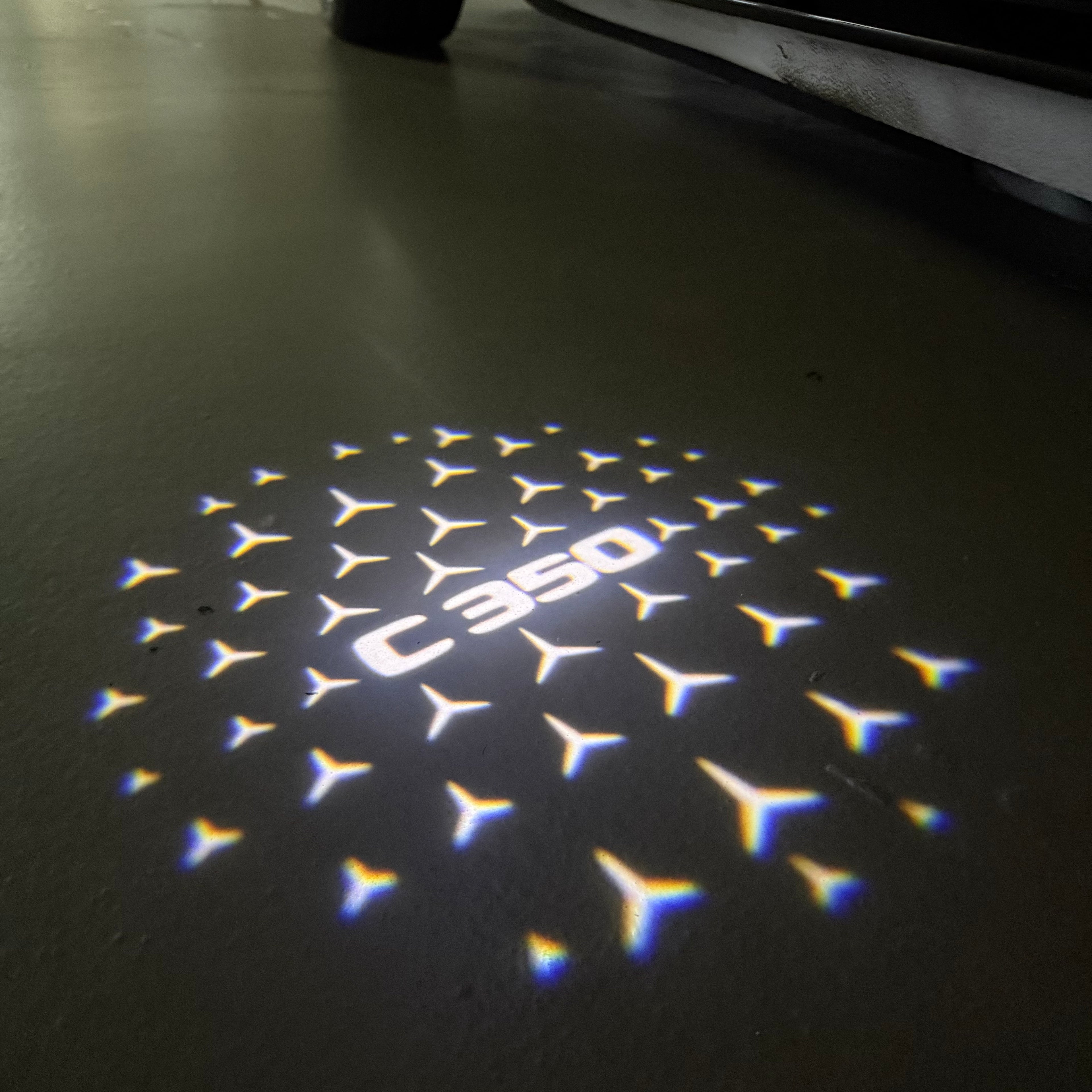 MERCEDES BENZ LOGO PROJECTOT LIGHTS Nr.03 (Menge 1 = 1 Sätze/2 Türleuchten)