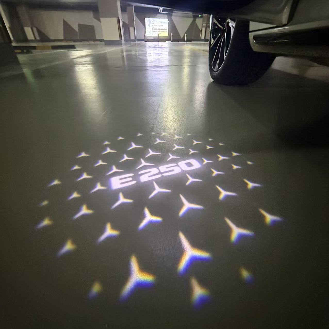 MERCEDES BENZ LOGO PROJECTOT LIGHTS Nr.03 (Menge 1 = 1 Sätze/2 Türleuchten)