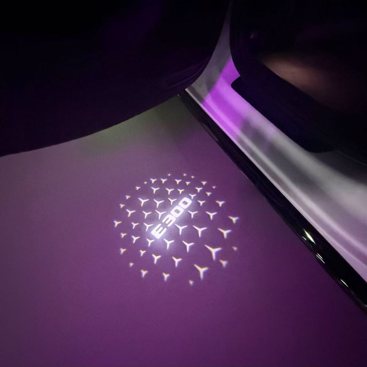 MERCEDES BENZ LOGO PROJECTOT LIGHTS Nr.03 (Menge 1 = 1 Sätze/2 Türleuchten)