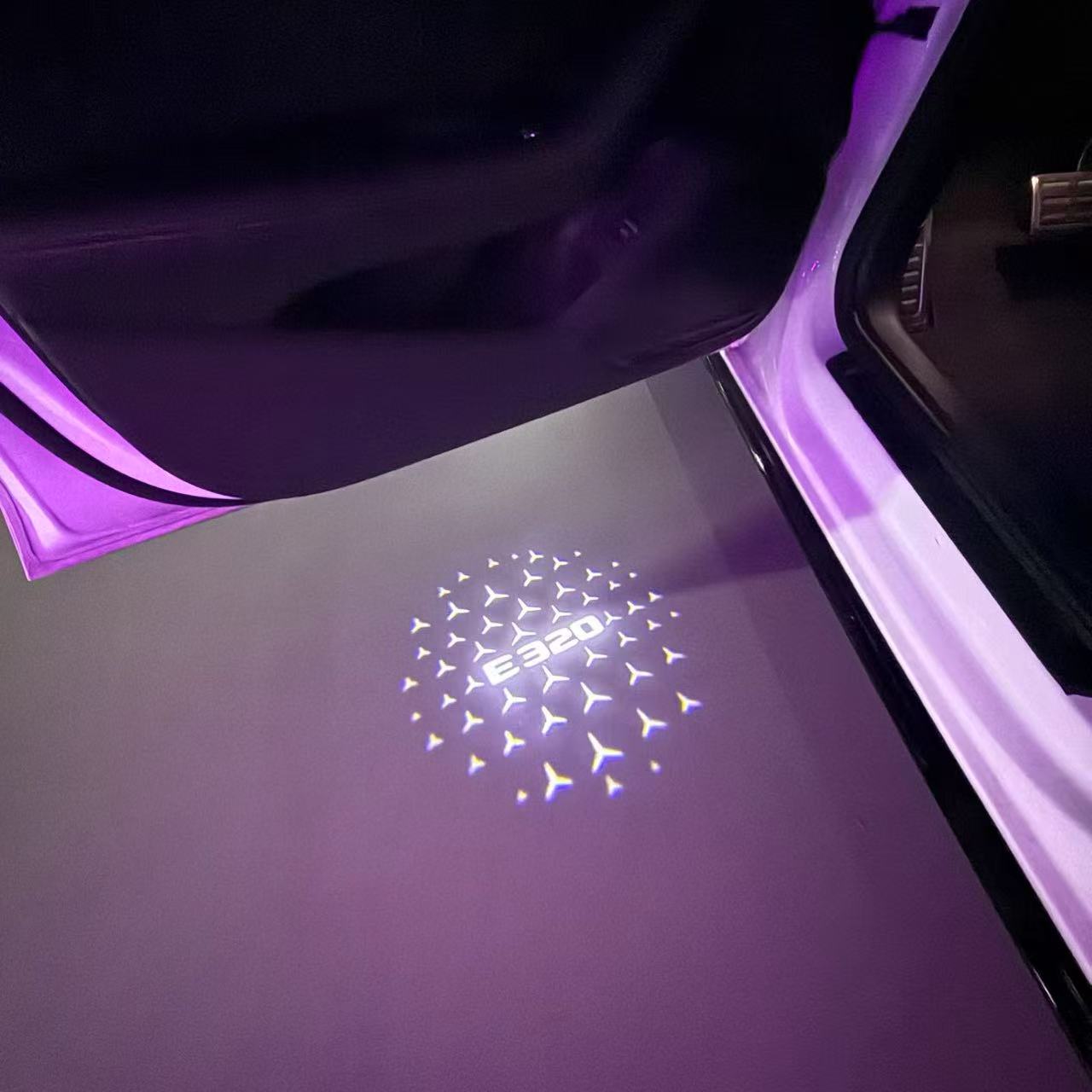 MERCEDES BENZ LOGO PROJECTOT LIGHTS Nr.03 (Menge 1 = 1 Sätze/2 Türleuchten)