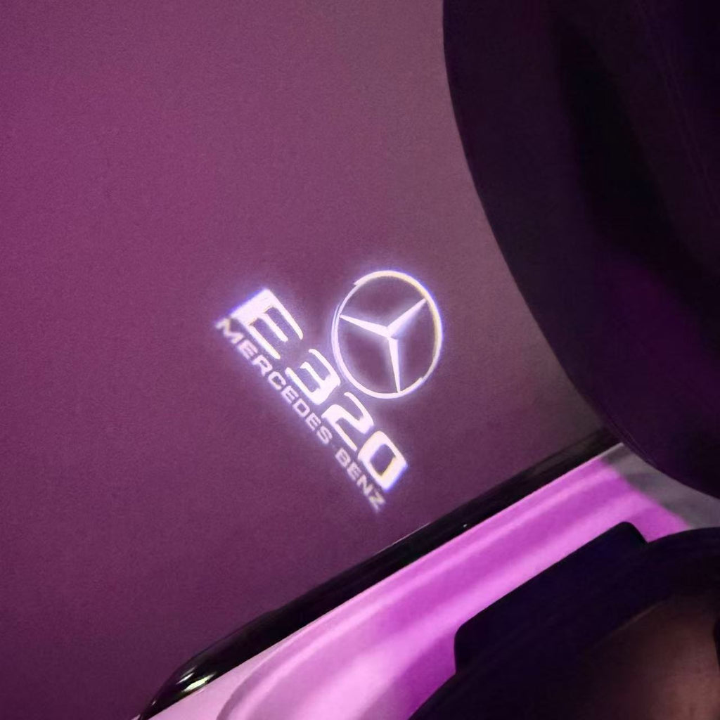 LUCI PROIETTORI LOGO MERCEDES BENZ Nr.03 (quantità 1 = 1 set / 2 luci porta)