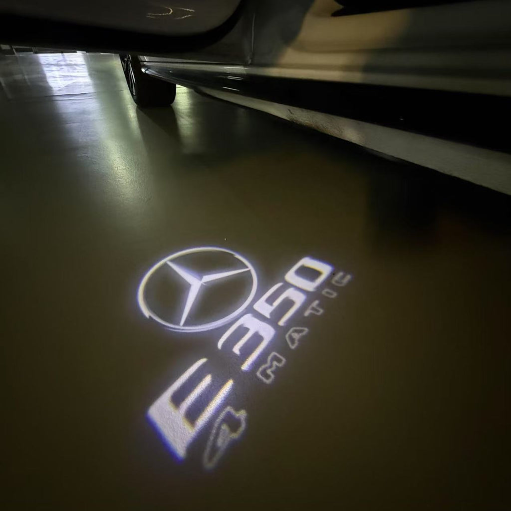 LUCI PROIETTORI LOGO MERCEDES BENZ Nr.03 (quantità 1 = 1 set / 2 luci porta)
