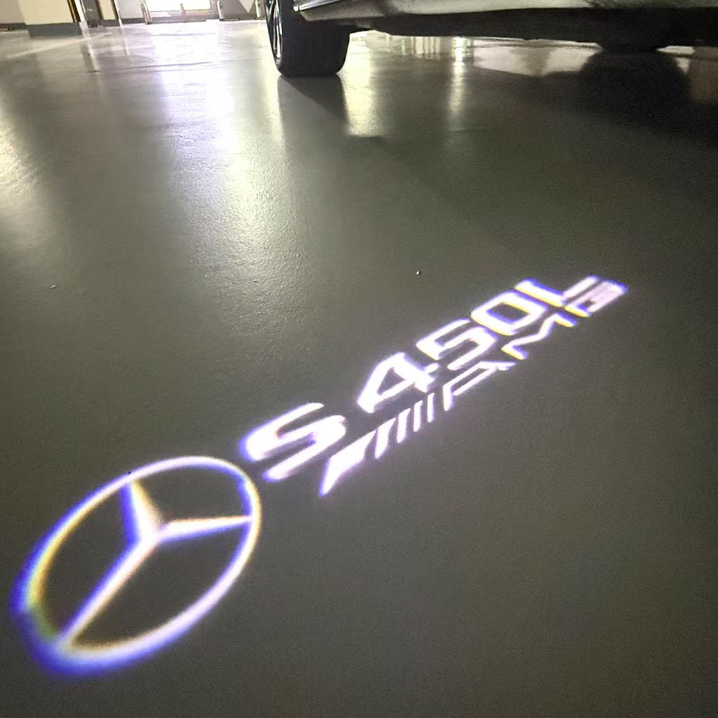 LUCI PROIETTORI LOGO MERCEDES BENZ Nr.03 (quantità 1 = 1 set / 2 luci porta)