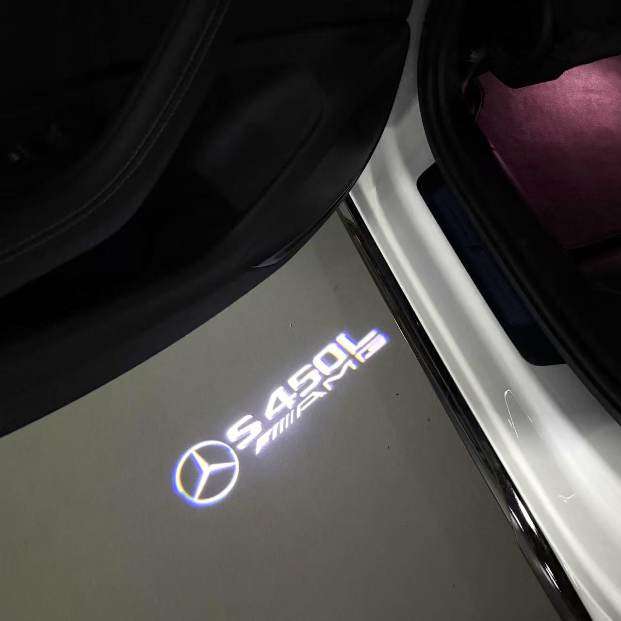 MERCEDES BENZ LOGO PROJECTOT LIGHTS Nr.03 (Menge 1 = 1 Sätze/2 Türleuchten)