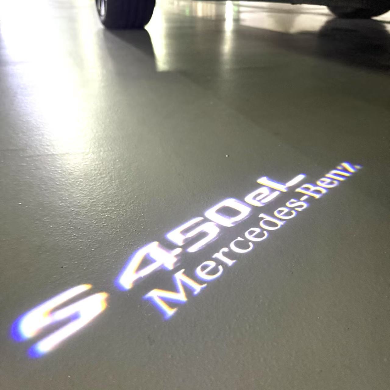 MERCEDES BENZ LOGO PROJECTOT LIGHTS Nr.03 (Menge 1 = 1 Sätze/2 Türleuchten)