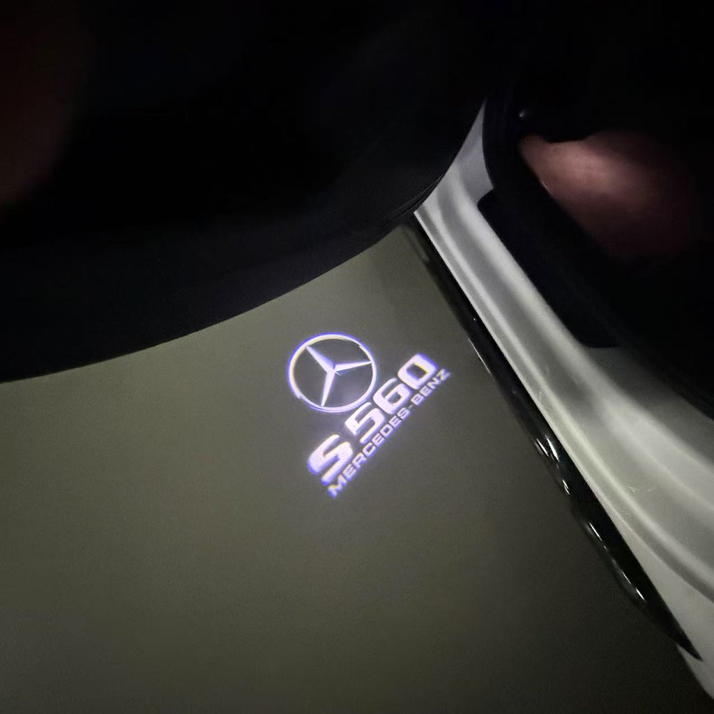 أضواء بروجكتور شعار MERCEDES BENZ رقم 03 (الكمية 1 = 1 مجموعة / 2 أضواء باب)
