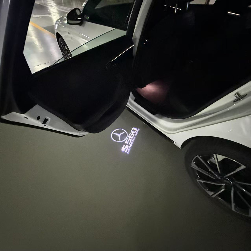 أضواء بروجكتور شعار MERCEDES BENZ رقم 03 (الكمية 1 = 1 مجموعة / 2 أضواء باب)