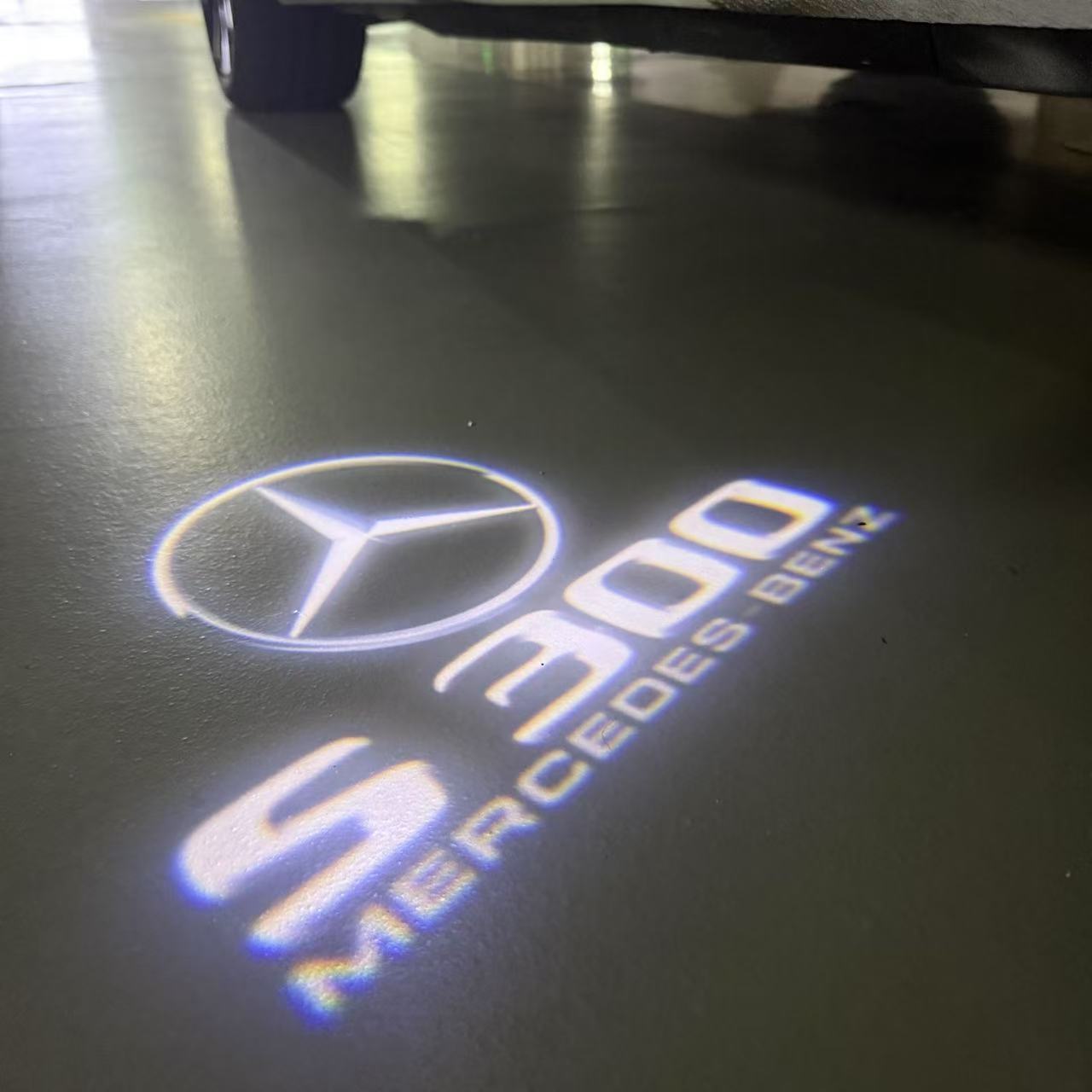 LUCI PROIETTORI LOGO MERCEDES BENZ Nr.03 (quantità 1 = 1 set / 2 luci porta)