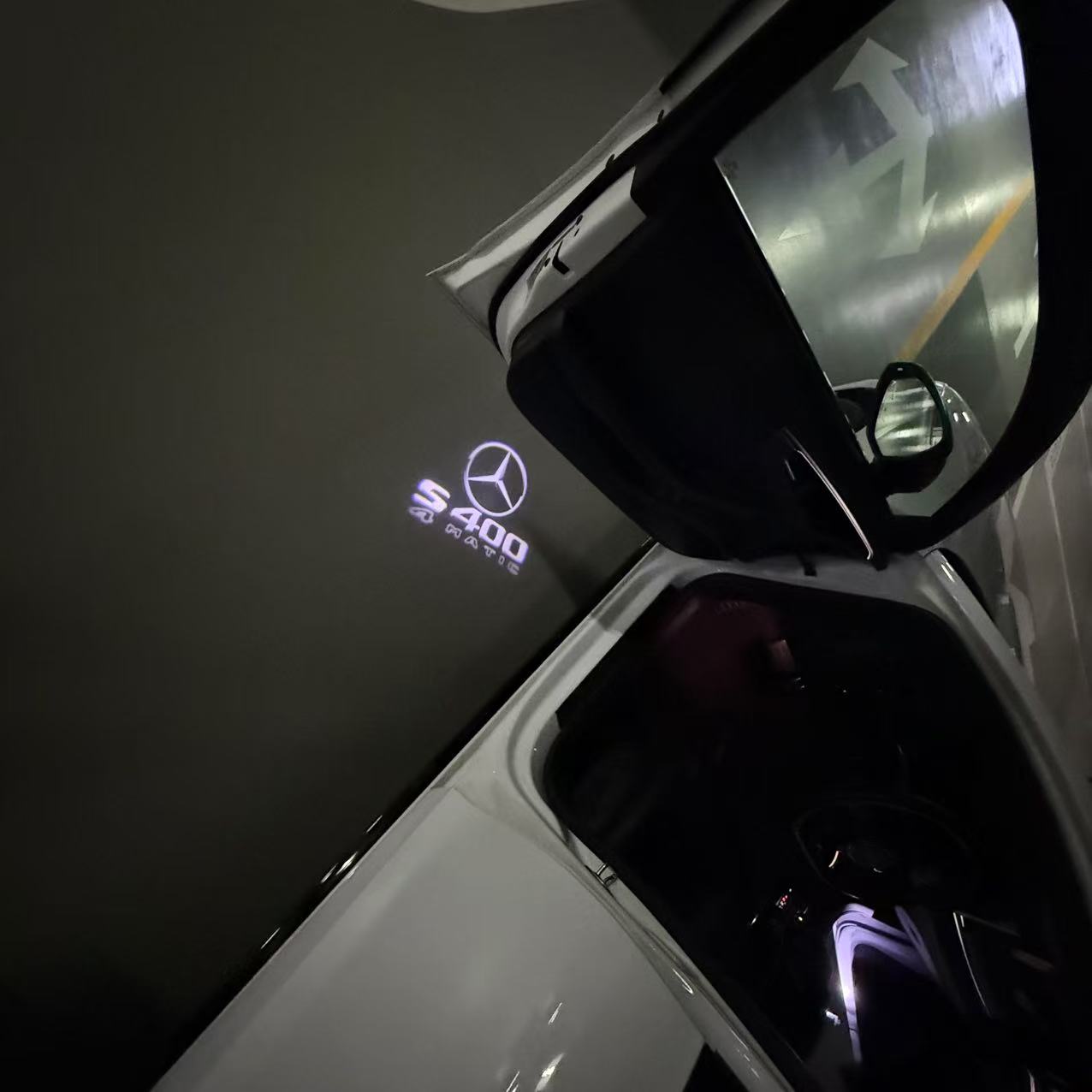 MERCEDES BENZ LOGO PROJECTOT LIGHTS Nr.03 (Menge 1 = 1 Sätze/2 Türleuchten)
