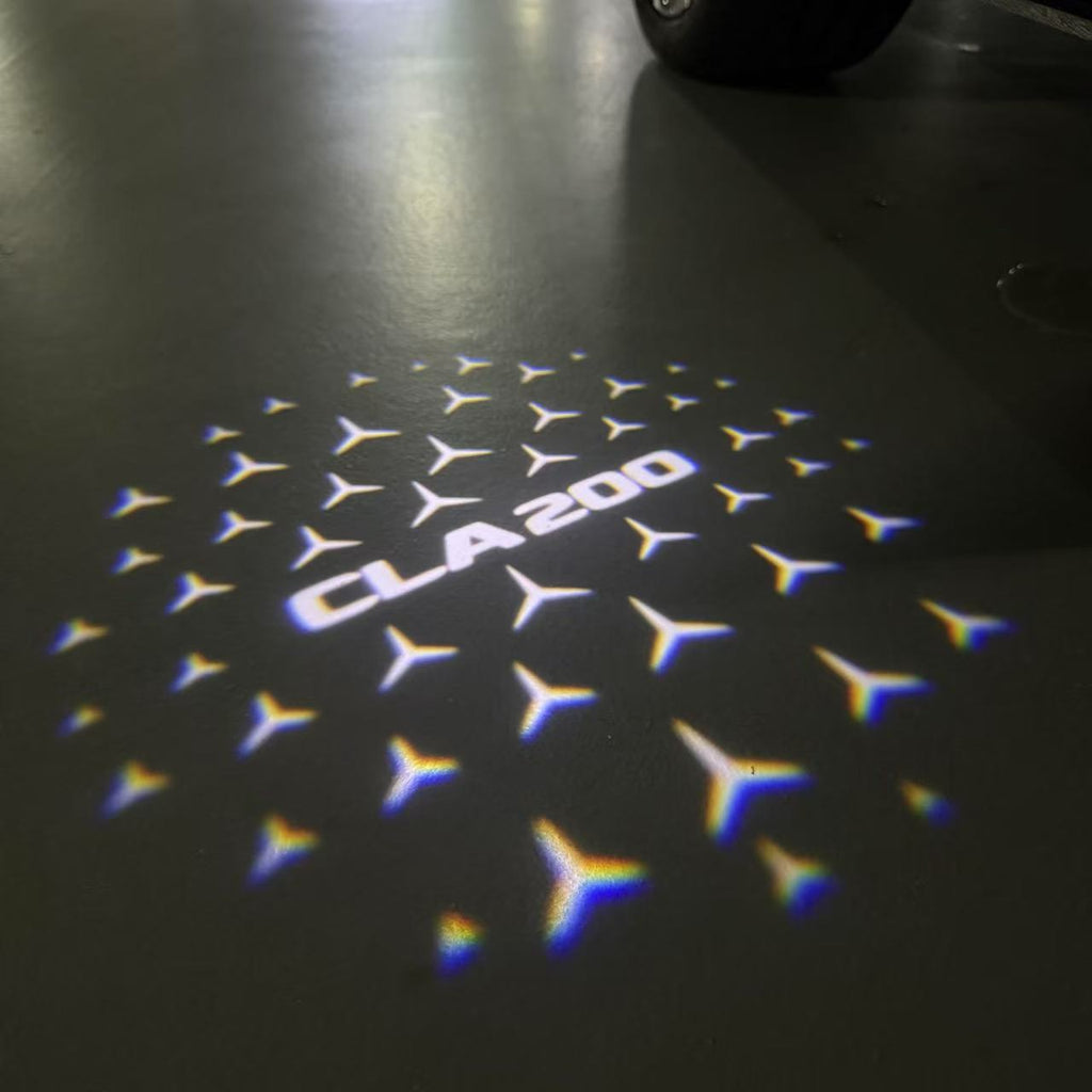 MERCEDES BENZ LOGO PROJECTOT LIGHTS Nr.03 (Menge 1 = 1 Sätze/2 Türleuchten)