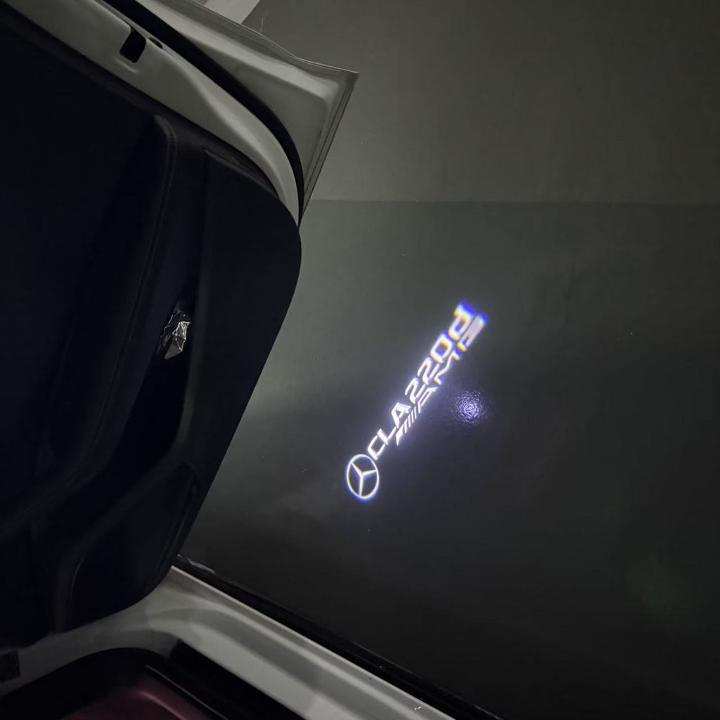 LUCI PROIETTORI LOGO MERCEDES BENZ Nr.03 (quantità 1 = 1 set / 2 luci porta)