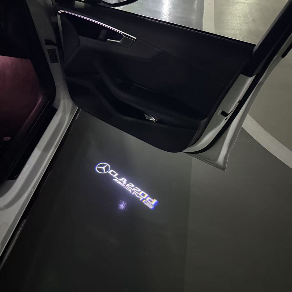 LUCI PROIETTORI LOGO MERCEDES BENZ Nr.03 (quantità 1 = 1 set / 2 luci porta)