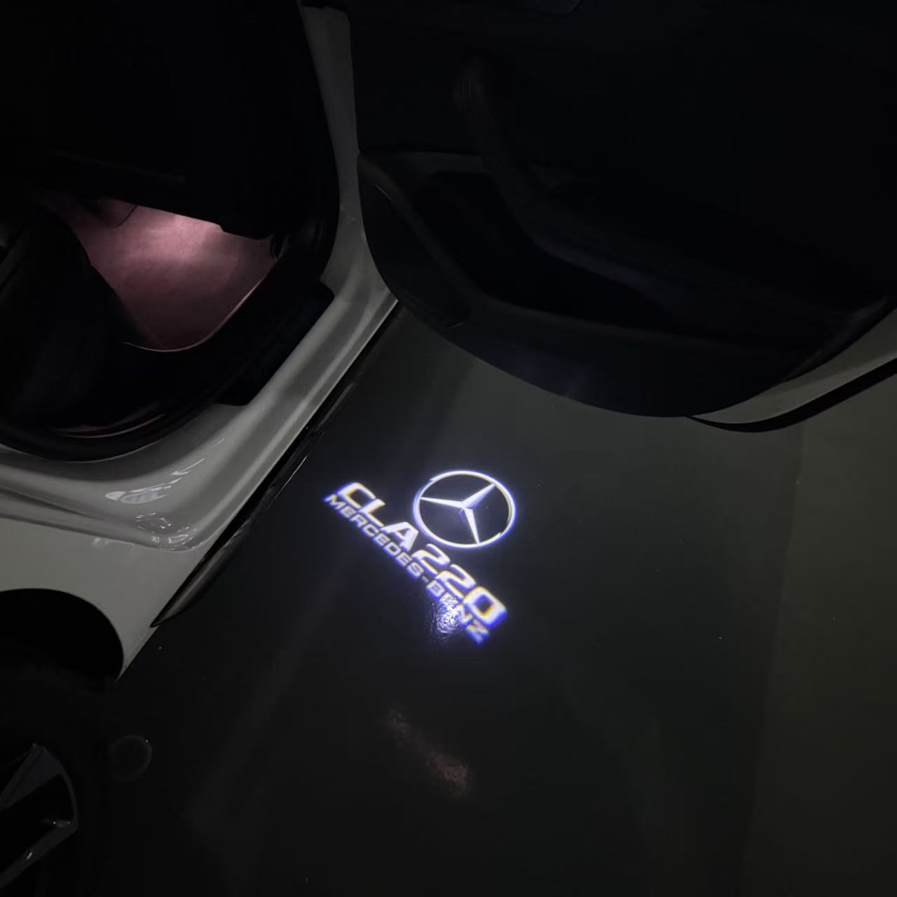 MERCEDES BENZ LOGO PROJECTOT LIGHTS Nr.03 (Menge 1 = 1 Sätze/2 Türleuchten)