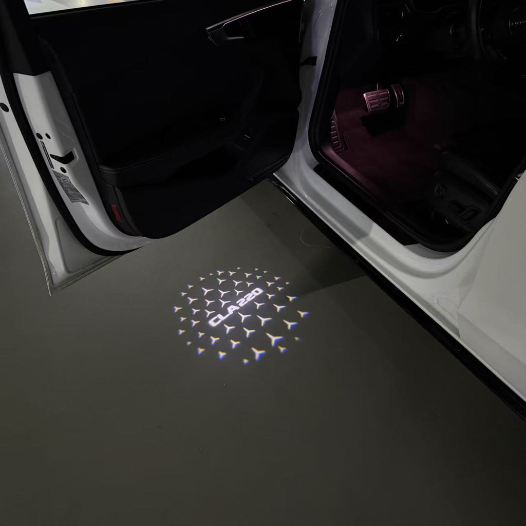 LUCI PROIETTORI LOGO MERCEDES BENZ Nr.03 (quantità 1 = 1 set / 2 luci porta)