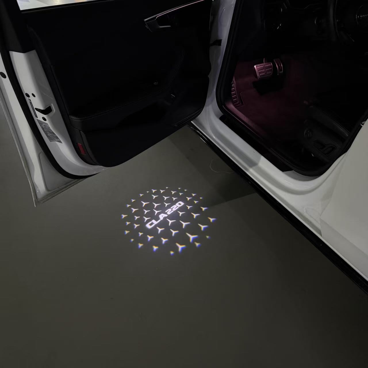 MERCEDES BENZ LOGO PROJECTOT LIGHTS Nr.03 (Menge 1 = 1 Sätze/2 Türleuchten)