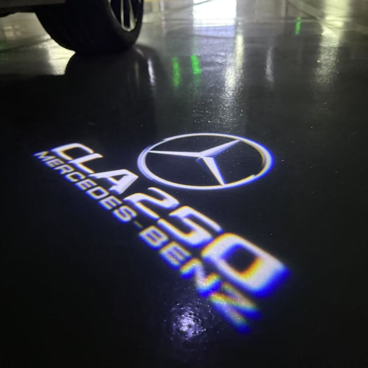 MERCEDES BENZ LOGO PROJECTOT LIGHTS Nr.03 (Menge 1 = 1 Sätze/2 Türleuchten)