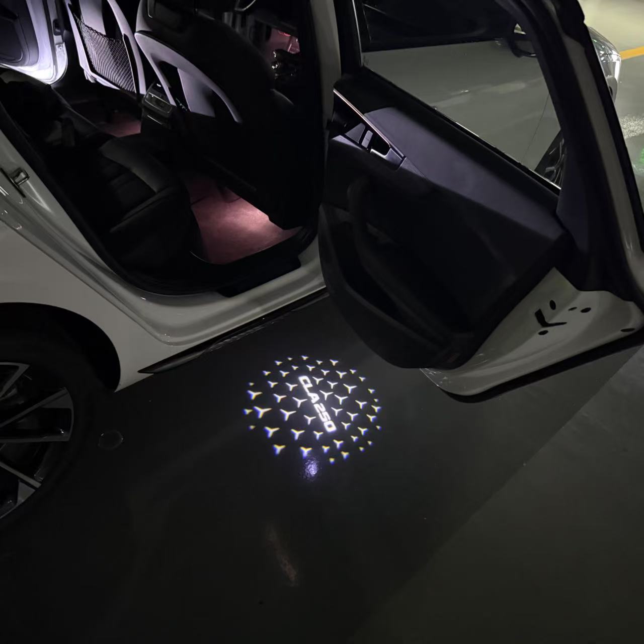MERCEDES BENZ LOGO PROJECTOT LIGHTS Nr.03 (Menge 1 = 1 Sätze/2 Türleuchten)