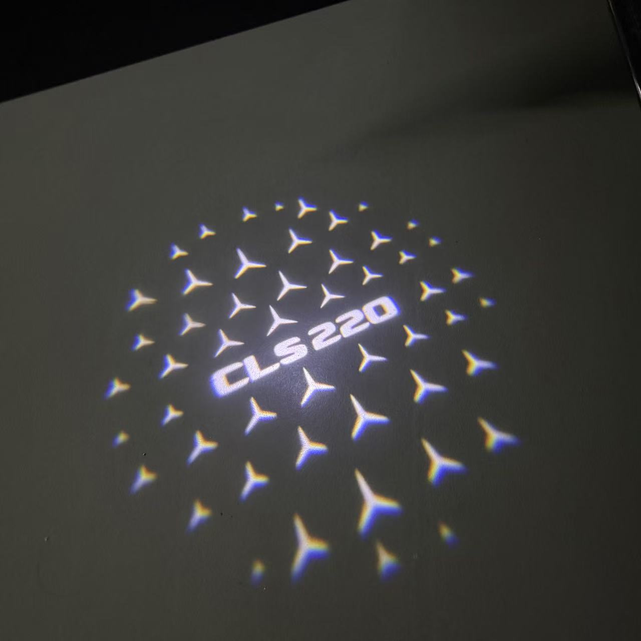 LUCI PROIETTORI LOGO MERCEDES BENZ Nr.03 (quantità 1 = 1 set / 2 luci porta)