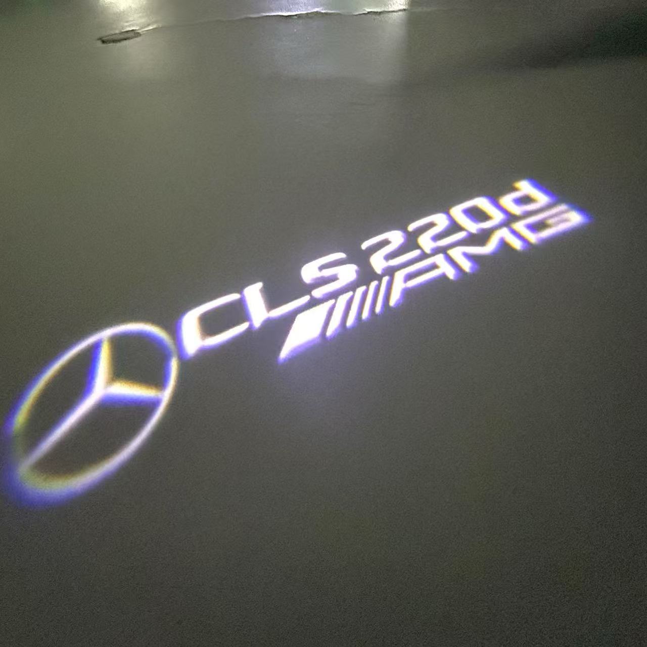 LUCI PROIETTORI LOGO MERCEDES BENZ Nr.03 (quantità 1 = 1 set / 2 luci porta)