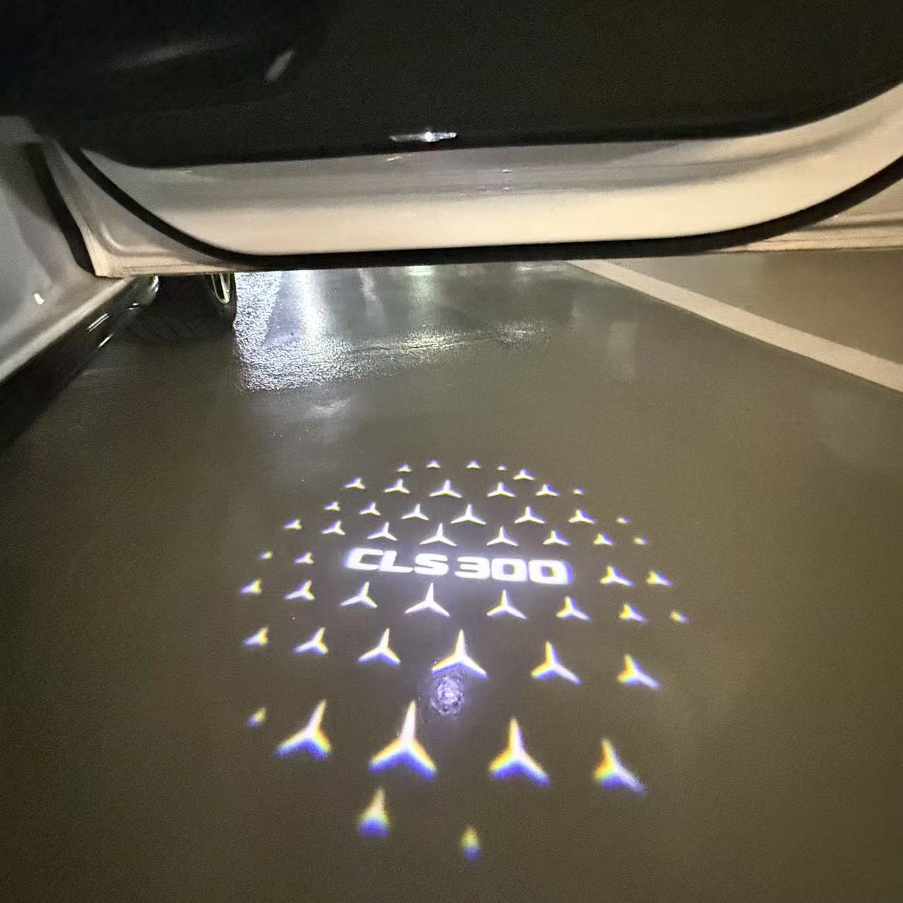 LUCI PROIETTORI LOGO MERCEDES BENZ Nr.03 (quantità 1 = 1 set / 2 luci porta)