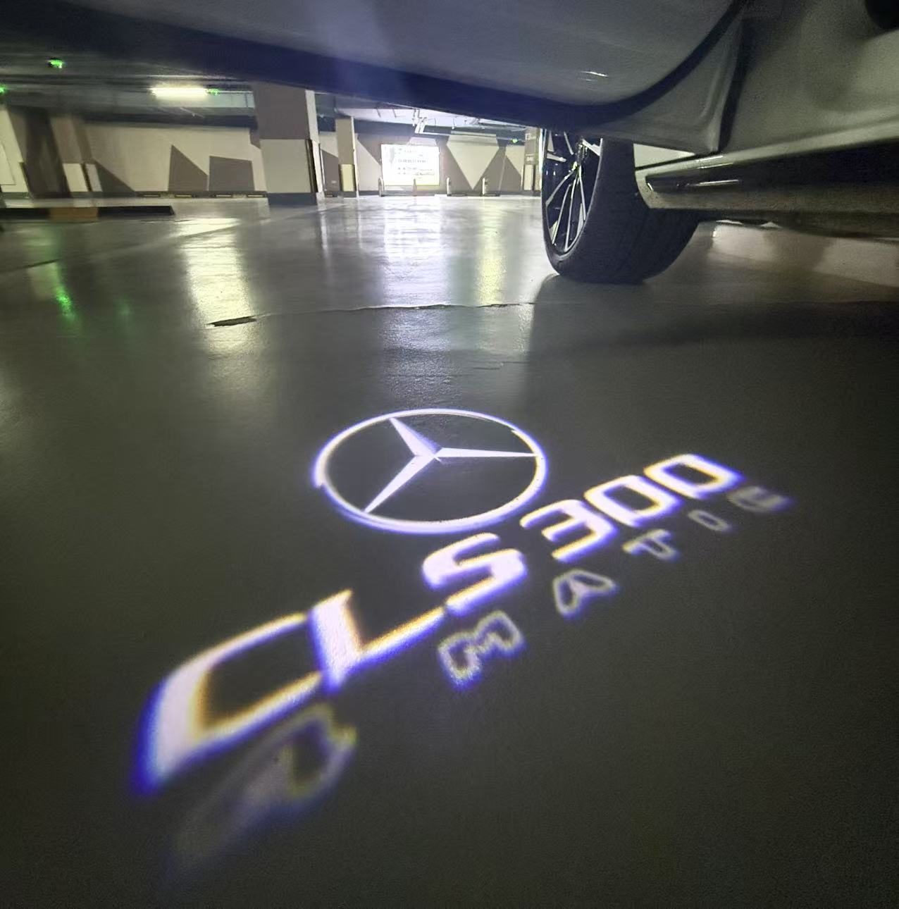 LUCI PROIETTORI LOGO MERCEDES BENZ Nr.03 (quantità 1 = 1 set / 2 luci porta)