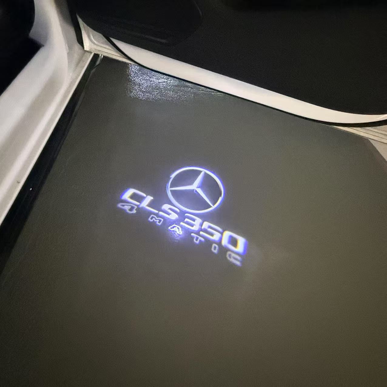 LUCI PROIETTORI LOGO MERCEDES BENZ Nr.03 (quantità 1 = 1 set / 2 luci porta)