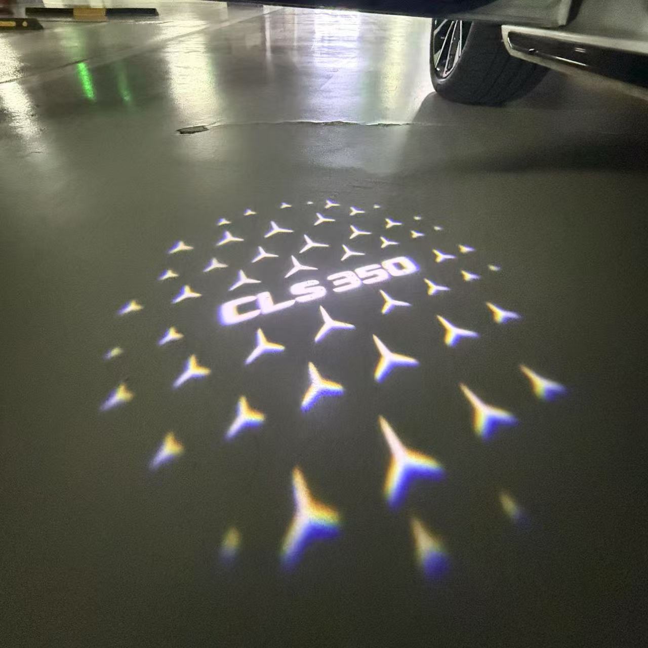 LUCI PROIETTORI LOGO MERCEDES BENZ Nr.03 (quantità 1 = 1 set / 2 luci porta)