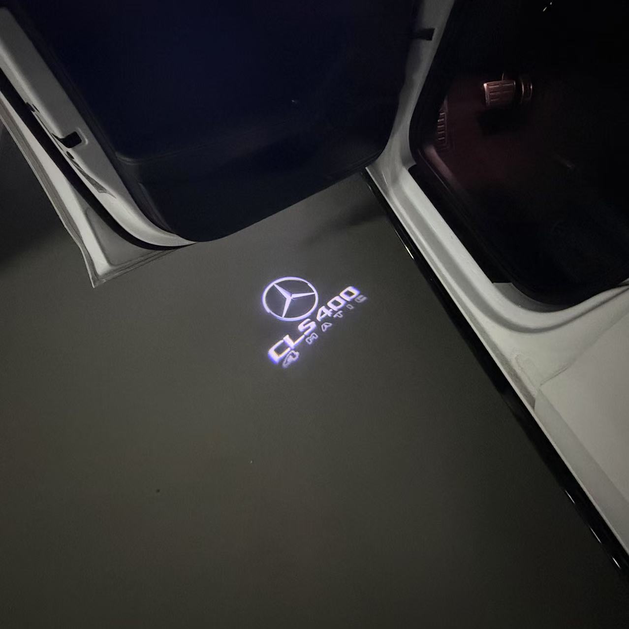 LUCI PROIETTORI LOGO MERCEDES BENZ Nr.03 (quantità 1 = 1 set / 2 luci porta)