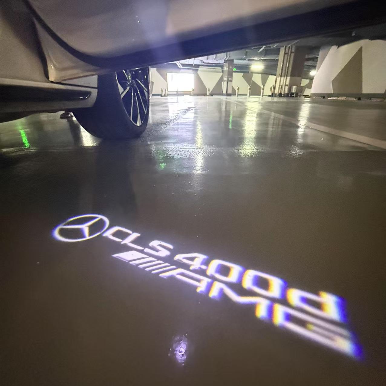 LUCI PROIETTORI LOGO MERCEDES BENZ Nr.03 (quantità 1 = 1 set / 2 luci porta)