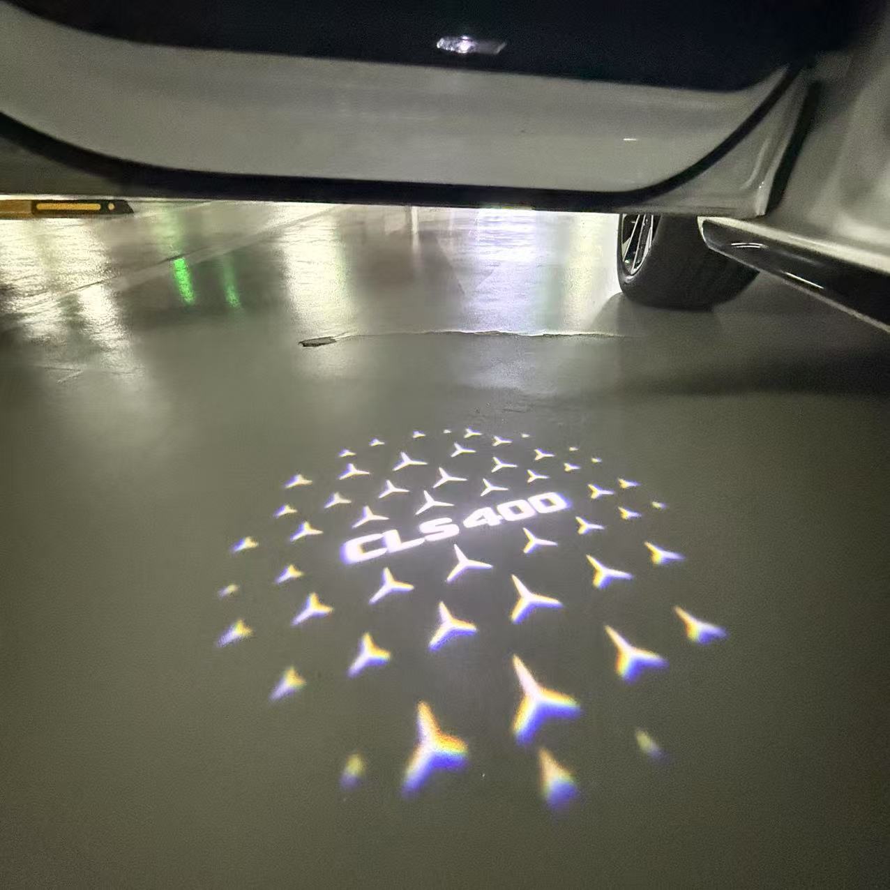 LUCI PROIETTORI LOGO MERCEDES BENZ Nr.03 (quantità 1 = 1 set / 2 luci porta)