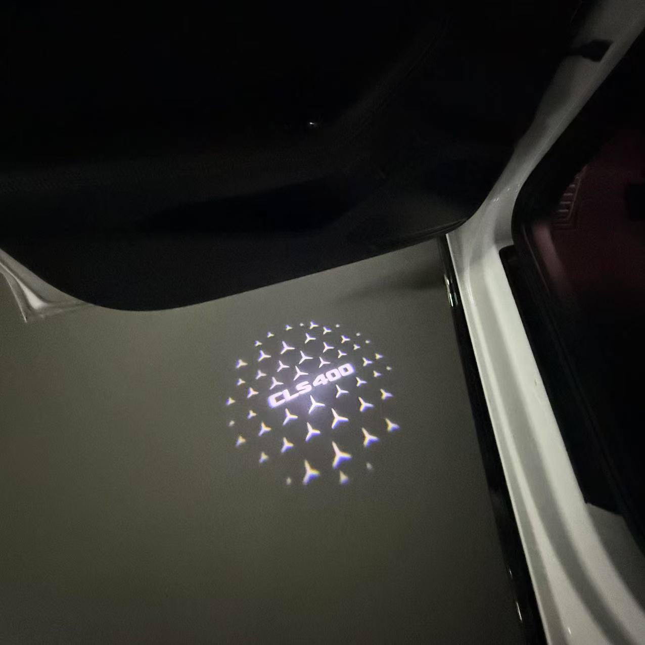 LUCI PROIETTORI LOGO MERCEDES BENZ Nr.03 (quantità 1 = 1 set / 2 luci porta)
