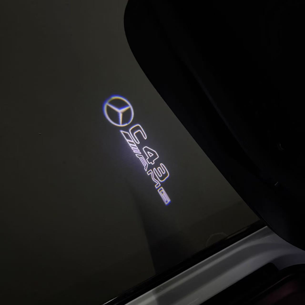 LUCI PROIETTORI LOGO MERCEDES BENZ Nr.03 (quantità 1 = 1 set / 2 luci porta)