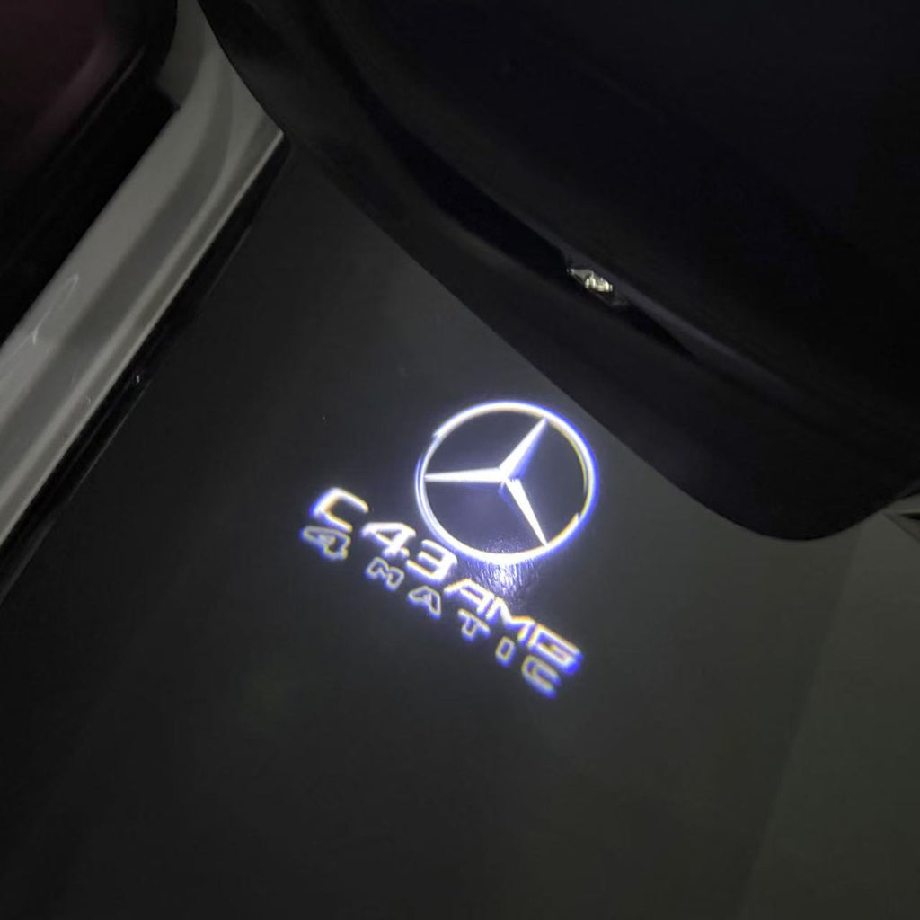 LUCI PROIETTORI LOGO MERCEDES BENZ Nr.03 (quantità 1 = 1 set / 2 luci porta)