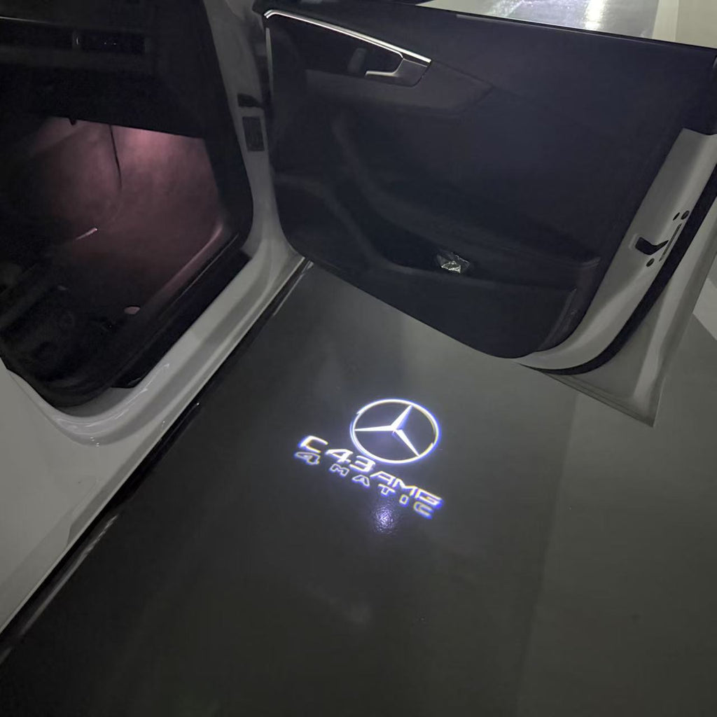 LUCI PROIETTORI LOGO MERCEDES BENZ Nr.03 (quantità 1 = 1 set / 2 luci porta)