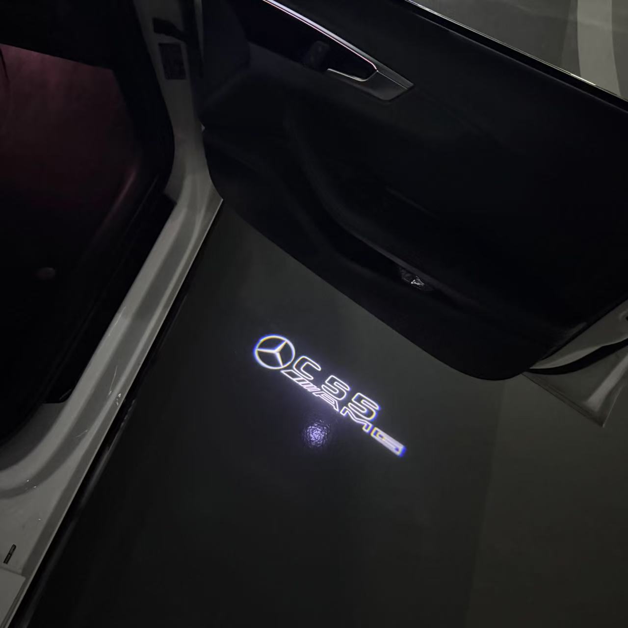 MERCEDES BENZ LOGO PROJECTOT LIGHTS Nr.03 (Menge 1 = 1 Sätze/2 Türleuchten)