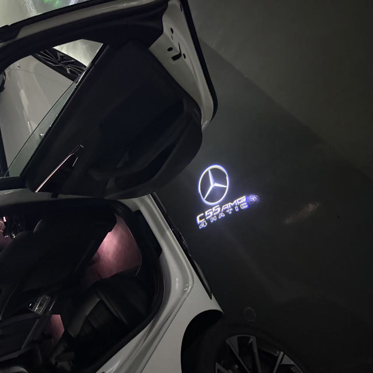 MERCEDES BENZ LOGO PROJECTOT LIGHTS Nr.03 (Menge 1 = 1 Sätze/2 Türleuchten)