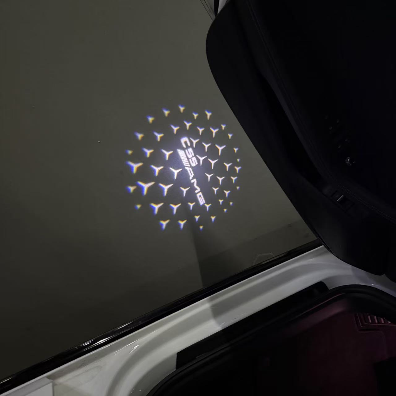 MERCEDES BENZ LOGO PROJECTOT LIGHTS Nr.03 (Menge 1 = 1 Sätze/2 Türleuchten)