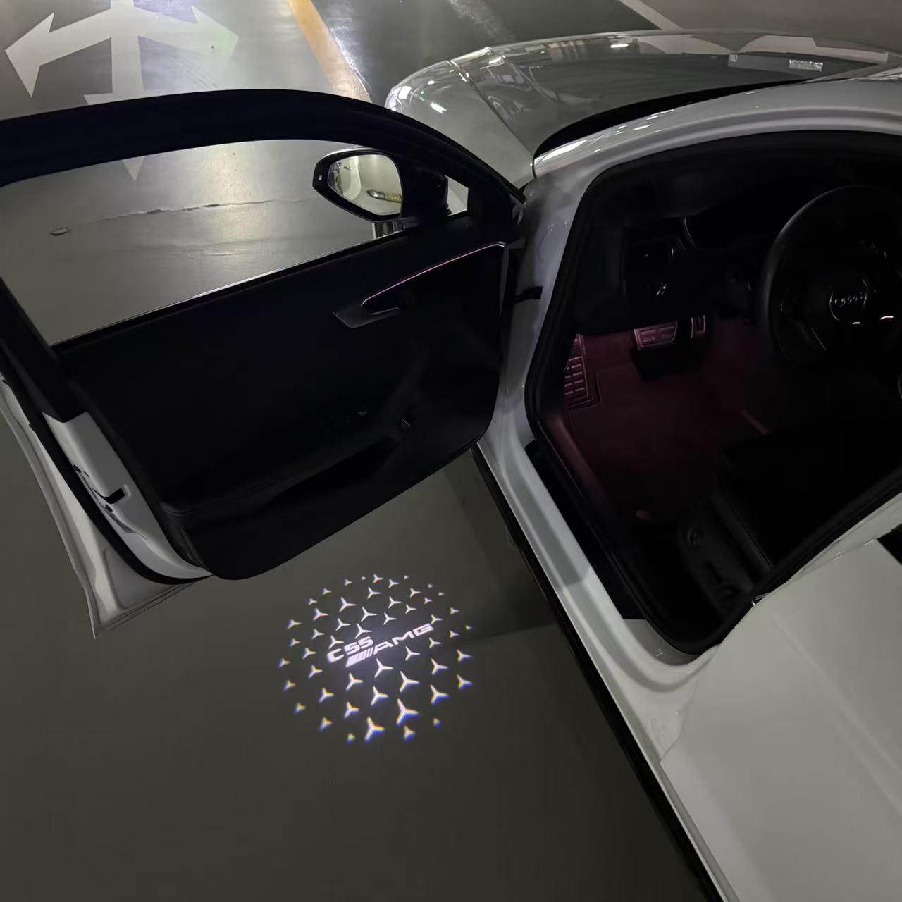 MERCEDES BENZ LOGO PROJECTOT LIGHTS Nr.03 (Menge 1 = 1 Sätze/2 Türleuchten)